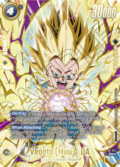 Vegeta (Mini) : DA - FP-041 (Ultimate Battle 2025 Vol.4) [Tournament and Championship Promos] - for just $9.85! 
