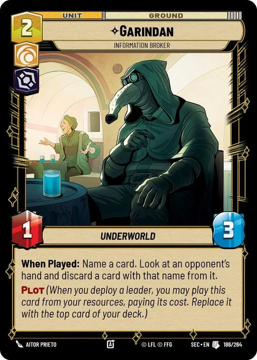 Garindan (186/264) - Information Broker (186/264) [Secrets of Power] - for just $0.10! 