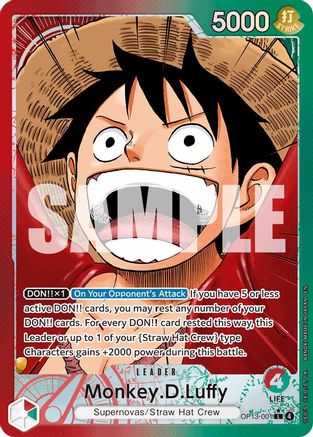 Monkey.D.Luffy (001) (Alternate Art) (OP13-001) - Carrying On His Will Foil - for just $23.55! 