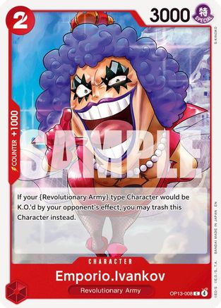 Emporio.Ivankov (OP13-008) - Carrying On His Will - for just $0.05! 