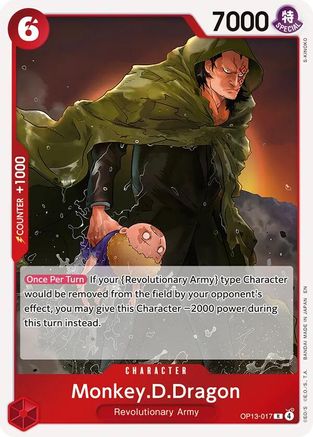 Monkey.D.Dragon (OP13-017) - Carrying On His Will Foil - for just $0.08! 