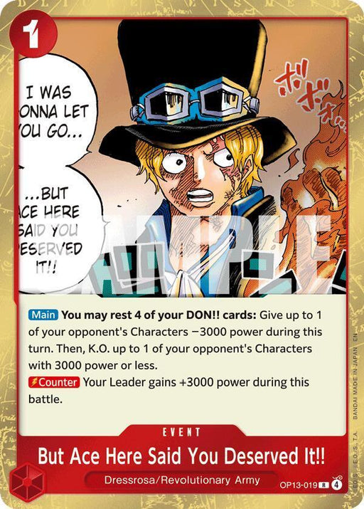 But Ace Here Said You Deserved It!! [Carrying On His Will] - for just $0.10! 