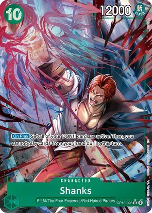Shanks (028) (Alternate Art) (OP13-028) - Carrying On His Will Foil - for just $6.33! 