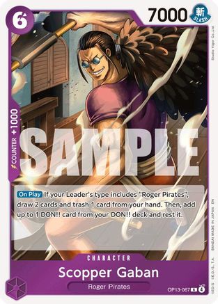 Scopper Gaban (OP13-067) - Carrying On His Will Foil - for just $0.13! 