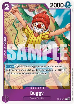 Buggy (OP13-072) - Carrying On His Will Foil - for just $0.08! 