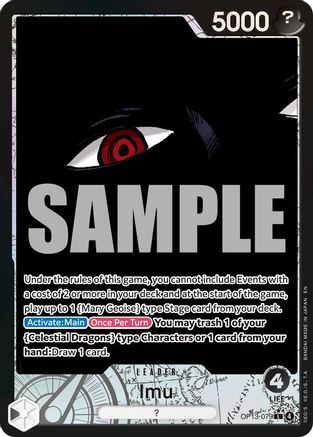 Imu (Alternate Art) (OP13-079) - Carrying On His Will Foil - for just $14.63! 