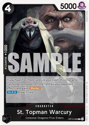 St. Topman Warcury (OP13-089) - Carrying On His Will Foil - for just $0.28! 