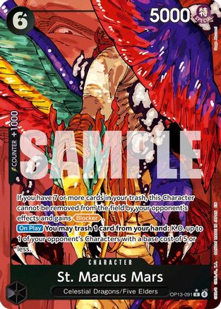 St. Marcus Mars (Alternate Art) (OP13-091) - Carrying On His Will Foil - for just $10.45! 