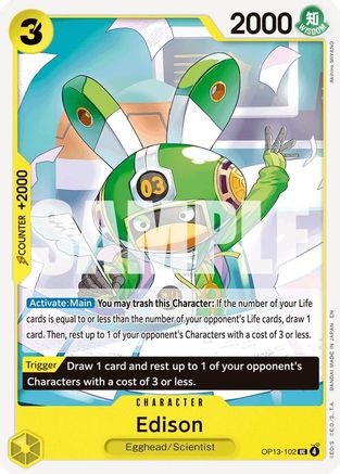 Edison (OP13-102) - Carrying On His Will - for just $0.05! 