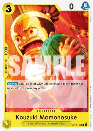 Kouzuki Momonosuke (OP13-105) - Carrying On His Will - for just $0.05! 