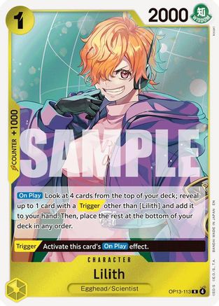 Lilith (OP13-113) - Carrying On His Will Foil - for just $0.18! 