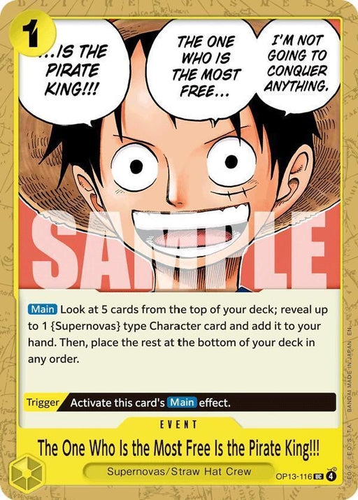 The One Who Is the Most Free Is the Pirate King!!! [Carrying On His Will] - for just $0.10! 