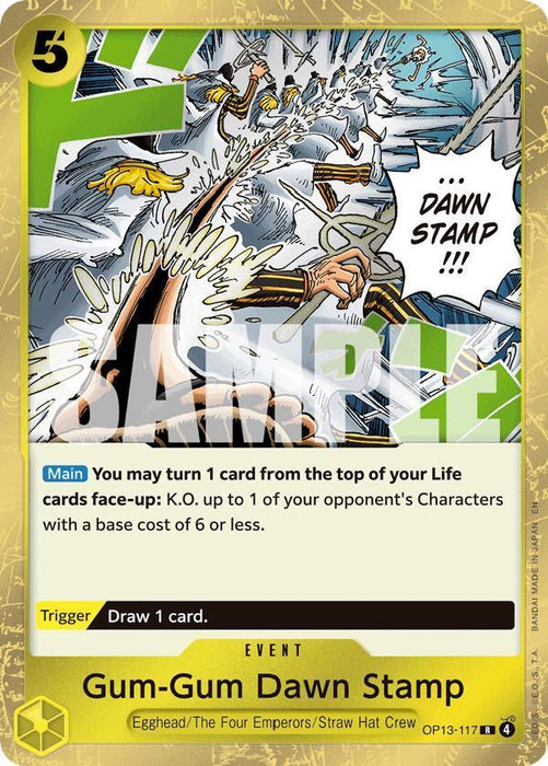 Gum-Gum Dawn Stamp [Carrying On His Will] - for just $0.10! 