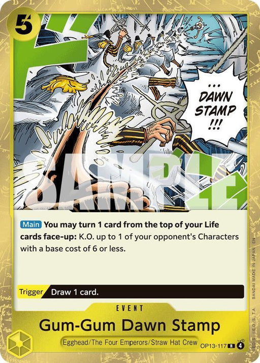 Gum-Gum Dawn Stamp [Carrying On His Will] - for just $0.10! 