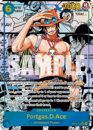 Portgas.D.Ace (119) (Manga) (OP13-119) - Carrying On His Will Foil - for just $654.65! 
