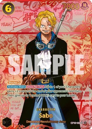 Sabo (120) (3rd Anniversary) (OP13-120) - Carrying On His Will Foil - for just $3000! 