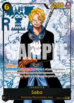 Sabo (120) (Parallel) (OP13-120) - Carrying On His Will Foil - for just $12.57! 
