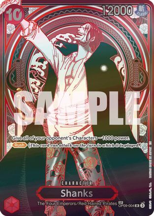 Shanks - OP09-004 (SP) (Silver) (OP09-004) - Carrying On His Will Foil - for just $503.83! 