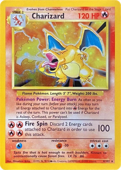 Charizard (004/102) (Black Dot Error) [Base Set 2] - for just $7.60! 
