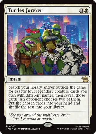 Turtles Forever (TMT-027) - Teenage Mutant Ninja Turtles Foil - for just $0.15! 