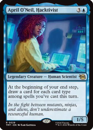 April O'Neil, Hacktivist (TMT-029) - Teenage Mutant Ninja Turtles Foil - for just $0.12! 