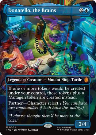 Donatello, the Brains (Borderless) (TMC-002) - Commander: Teenage Mutant Ninja Turtles - for just $0.52! 