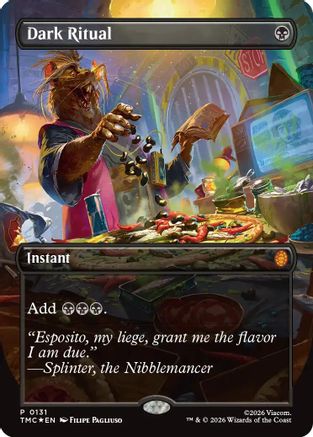 Dark Ritual (Borderless) (TMC-131) - Commander: Teenage Mutant Ninja Turtles Foil - for just $2.90! 