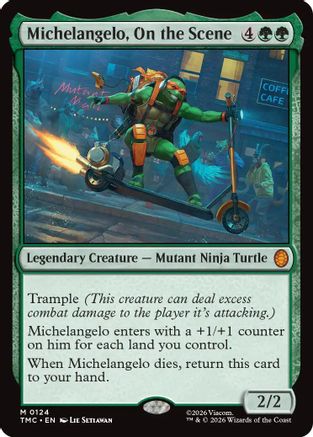 Michelangelo, On the Scene (TMC-124) - Commander: Teenage Mutant Ninja Turtles - for just $0.91! 