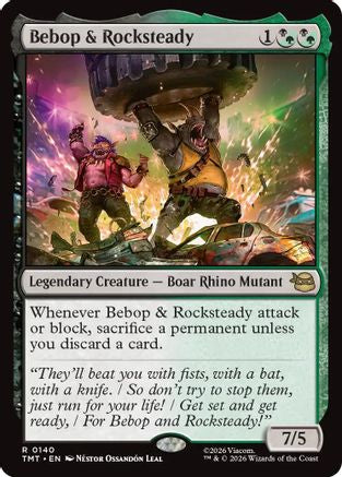 Bebop & Rocksteady (TMT-140) - Teenage Mutant Ninja Turtles Foil - for just $0.17! 