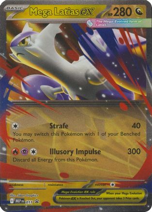 Mega Latias ex 011 - ME Mega Evolution Promo Holofoil - for just $0.51! 