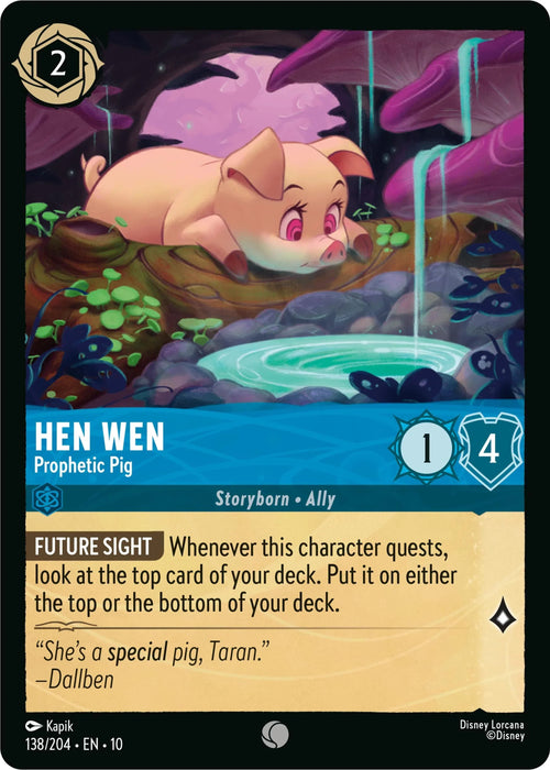 Hen Wen - Prophetic Pig (138/204) [Whispers in the Well] - for just $0.10! 