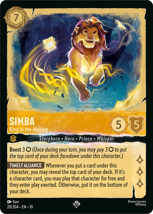 Simba - King in the Making (20/204) [Whispers in the Well] - for just $0.10! 