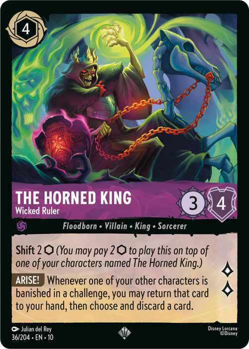 The Horned King - Wicked Ruler (36/204) [Whispers in the Well] - for just $0.10! 
