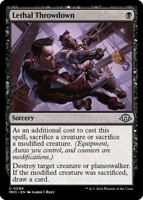 Lethal Throwdown (MH3-099) - Modern Horizons 3 - for just $0.01! 