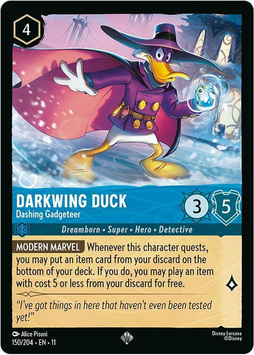 Darkwing Duck - Dashing Gadgeteer (150/204) [Winterspell] - for just $0.10! 