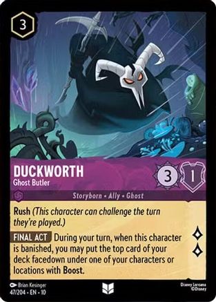 Duckworth - Ghost Butler (47/204) - Whispers in the Well Cold Foil - for just $0.11! 