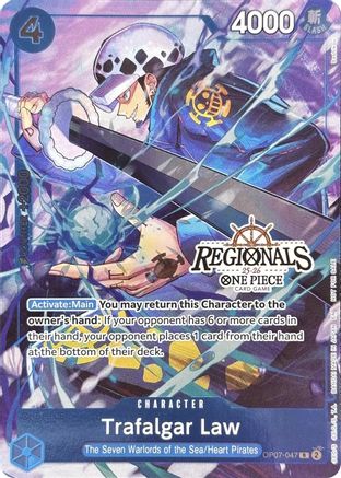 Trafalgar Law (CS 25-26 Regionals Textured Chase Promo) (OP07-047) - One Piece Promotion Cards Foil - for just $86.98! 