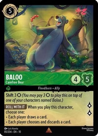 Baloo - Carefree Bear (85/204) - Whispers in the Well - for just $0.05! 
