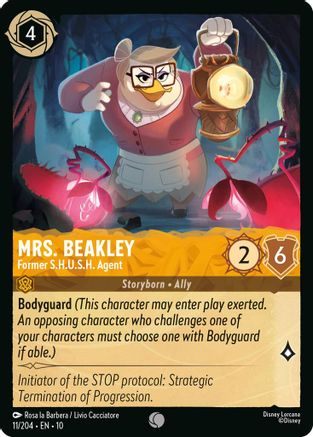 Mrs. Beakley - Former S.H.U.S.H. Agent (11/204) - Whispers in the Well Cold Foil - for just $0.05! 