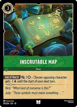 Inscrutable Map (99/204) - Whispers in the Well Cold Foil - for just $0.06! 