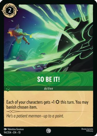 So Be It! (94/204) - Whispers in the Well Cold Foil - for just $0.03! 