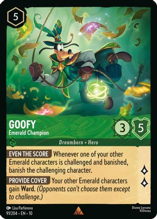 Goofy - Emerald Champion (91/204) - Whispers in the Well - for just $0.09! 