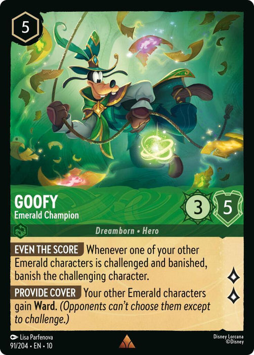 Goofy - Emerald Champion (91/204) [Whispers in the Well] - for just $0.10! 