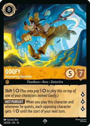 Goofy - Galumphing Gumshoe (24/204) - Whispers in the Well - for just $0.05! 
