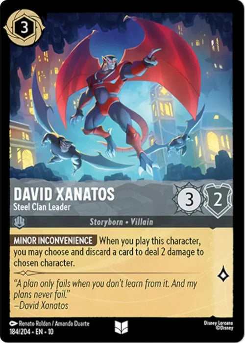 David Xanatos - Steel Clan Leader (184/204) [Whispers in the Well] - for just $0.10! 