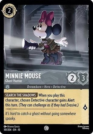 Minnie Mouse - Ghost Hunter (181/204) - Whispers in the Well Cold Foil - for just $0.05! 