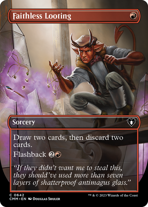 Faithless Looting (CMM-642) - Commander Masters (Borderless) - for just $0.20! 
