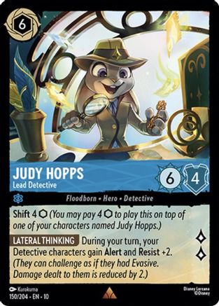 Judy Hopps - Lead Detective (150/204) - Whispers in the Well Cold Foil - for just $0.30! 