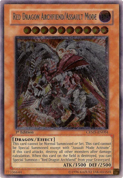 Red Dragon Archfiend/Assault Mode [CRMS-EN004] Ultimate Rare - for just $14.55! 