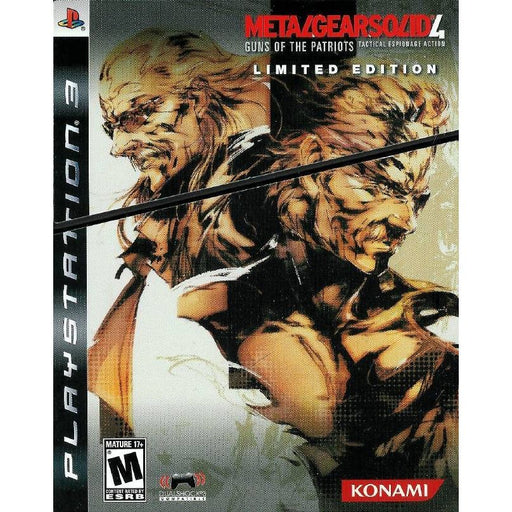 Metal Gear Solid 4 Guns of the Patriots Limited Edition (Playstation 3) - Just $0! Shop now at Retro Gaming of Denver